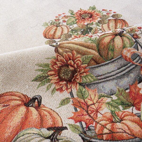 GOBELÍNOVÝ UBRUS PUMPKIN2 100X100 CM VZOROVANÝ