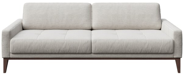 Světle šedá třímístná látková pohovka MESONICA Musso Tufted 211 cm