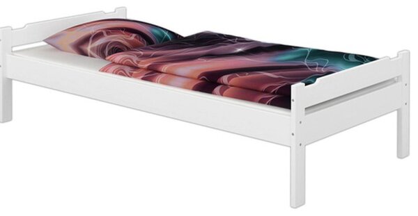 Jednolůžková postel 90 cm Lipo (bílá). 1015981