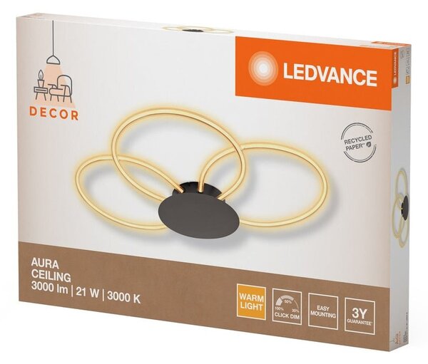 Designové stropní svítidlo 21W AURA CEILING, teplá bílá