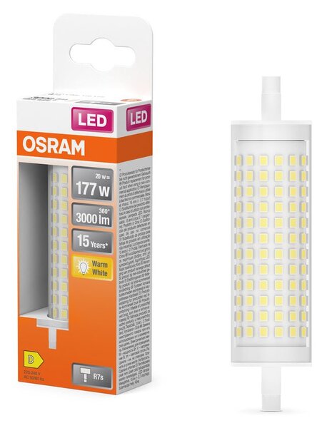 Úsporní LED žárovka R7s 20W LINE, teplá bílá