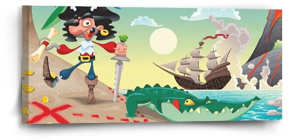 Sablio Obraz Pirát - 110x50 cm