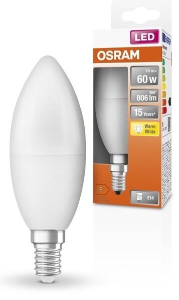 LED žárovka E14 7 STAR CLASSIC P, teplá bílá
