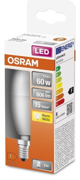 LED žárovka E14 7 STAR CLASSIC P, teplá bílá