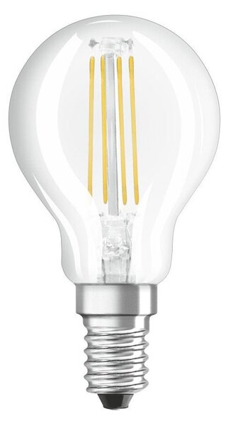 2 ks průhledná LED žárovka 4W E14 BASE teplá bílá