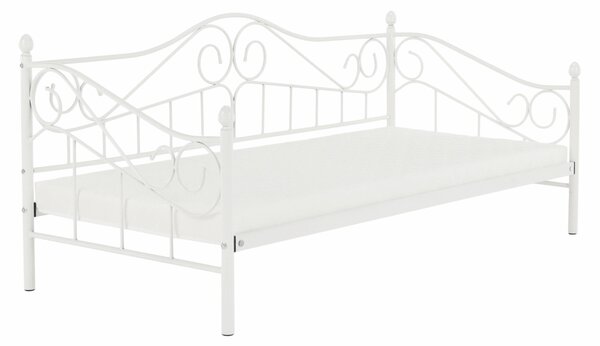 HezkýNábytek.cz Jednolůžková postel 90 cm Danina (bílá) (s roštem). 1016020