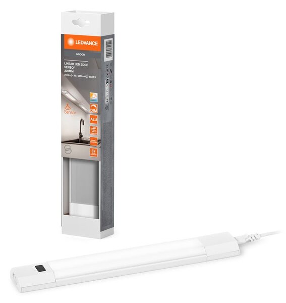 Bílé podlinové LED světlo + senzor 4W LINEAR 300, laditelná bílá