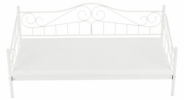 HezkýNábytek.cz Jednolůžková postel 90 cm Danina (bílá) (s roštem). 1016020