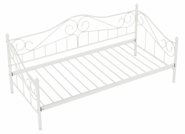 HezkýNábytek.cz Jednolůžková postel 90 cm Danina (bílá) (s roštem). 1016020