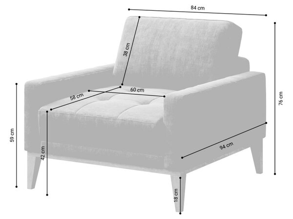 Mesonica Křeslo Musso Tufted