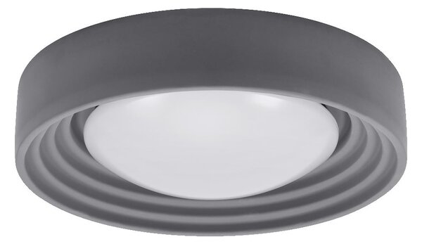Šedé stropní svítidlo 18W ORBIS 400mm, teplá bílá