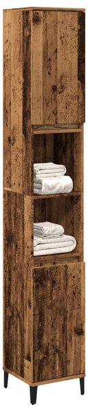 Koupelnová skříňka old wood 30 x 30 x 190 cm kompozitní dřevo
