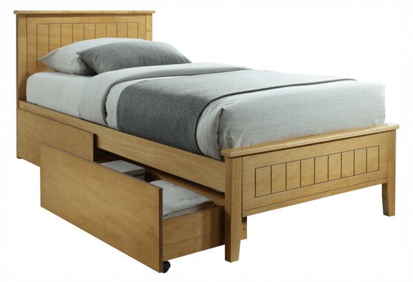 Jednolůžková postel 90 cm Minea (dub) (s roštem). 1016028
