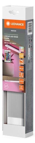 Bílé LED podlinkové svítidlo RGBW LINEAR EDGE 300mm