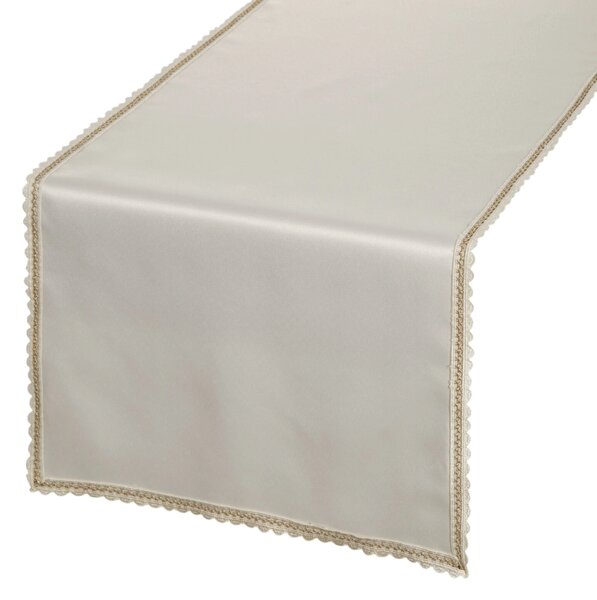 BĚHOUN NA STŮL LACE 40X140 CM KRÉMOVÝ