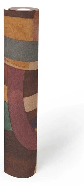 A.S. Création | Vliesová tapeta na zeď Anna d´Andrea 78214-1 | 0,53 x 10,05 m | vícebarevná, hnědá, fialová, okrová