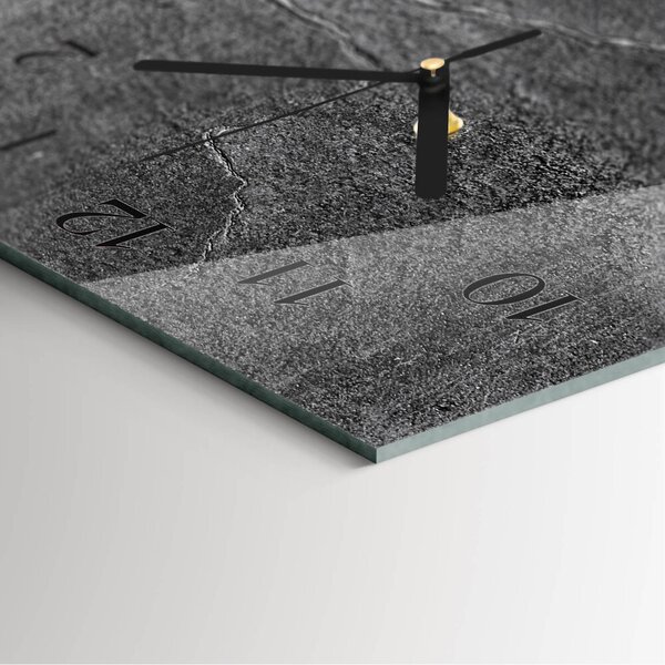 Skleněné hodiny vertikální Kamenná zeď zsppc-30x60-00183250