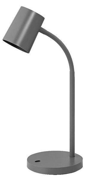 Tmavě šedá stolní lampa GU10 9W OFFICE DESK TRAPEZIUM