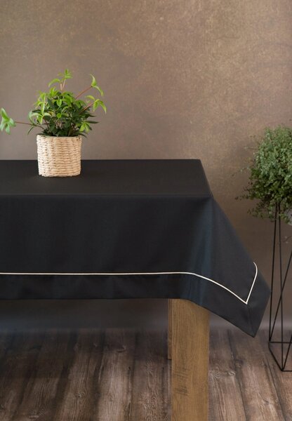 UBRUS DORITA 145X280 CM ČERNÝ
