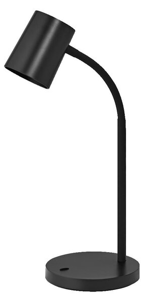 Černá stolní lampa GU10 9W OFFICE LINE DESK TRAPEZIUM