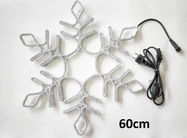 Vánoční světelná vločka PROFI, teplá bílá - různé velikosti Velikost (cm): 25cm