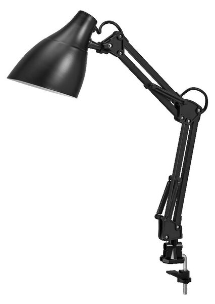 Černá stolní lampa E27 11W OFFICE LINE DESK PEAR CLIP