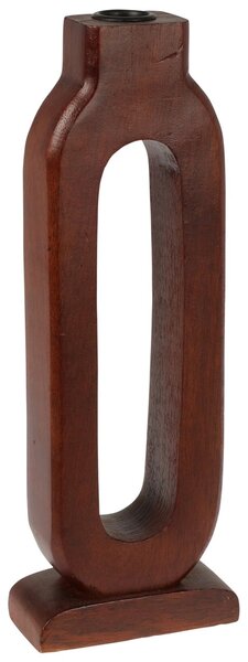 Dřevěný svícen Mango, 11,5x30 cm, hnědá