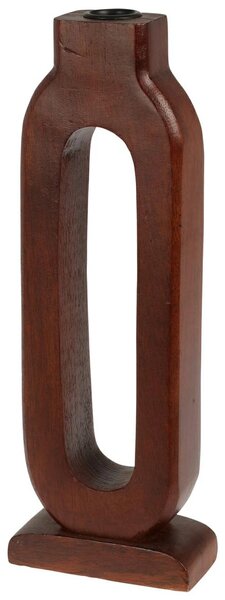 Dřevěný svícen Mango, 11,5x30 cm, hnědá