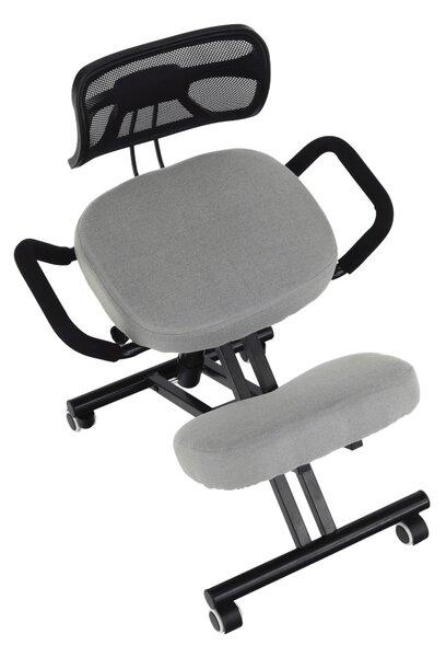 Ergonomická kancelářská židle Rusu (šedohnědá)