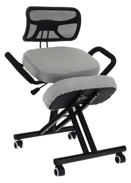 Ergonomická kancelářská židle Rusu (šedohnědá)