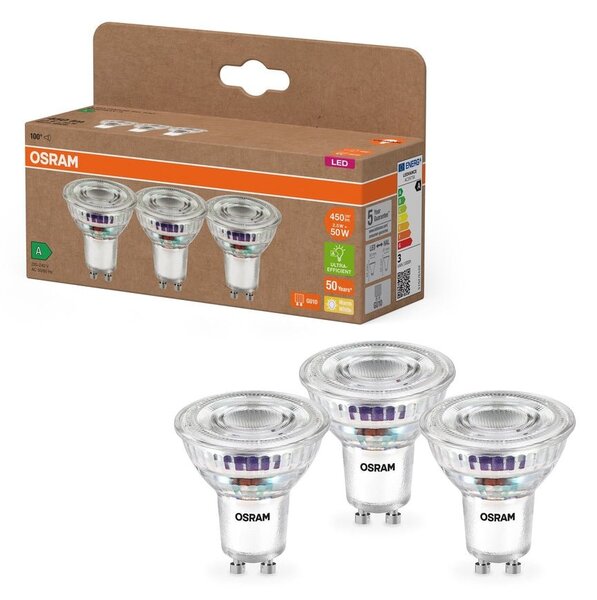 3 ks ultra účínná LED bodovka 2.5W GU10 PAR16, teplá bílá