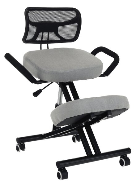 Ergonomická kancelářská židle Rusu (šedohnědá)