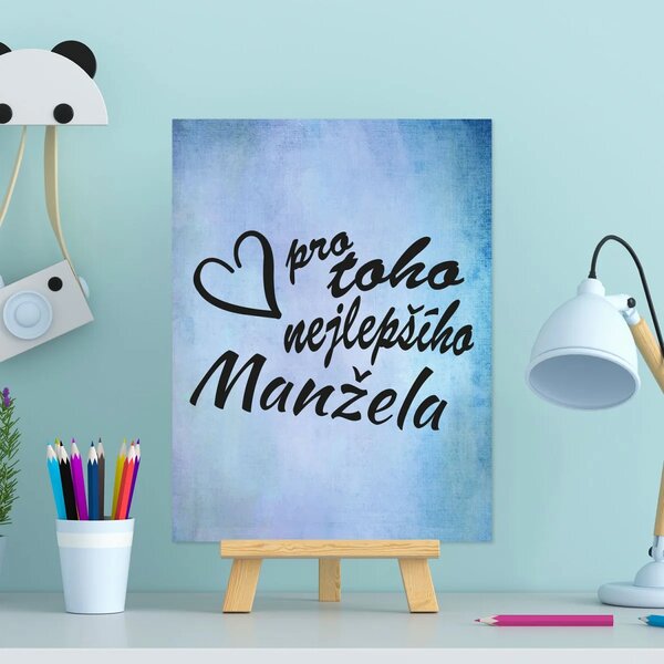 Sablio Dárková cedulka Pro toho nejlepšího manžela: 30x40 cm