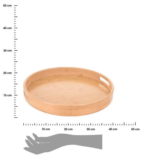 Dřevěný servírovací podnos Angus, (fi) 40 cm