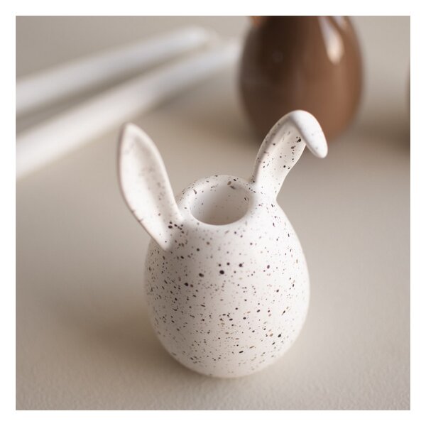 Velikonoční svícen Rabbit White Dot 13 cm DBKD