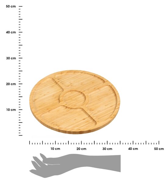 Dřevěný servírovací tác Axel, (fi) 35 cm