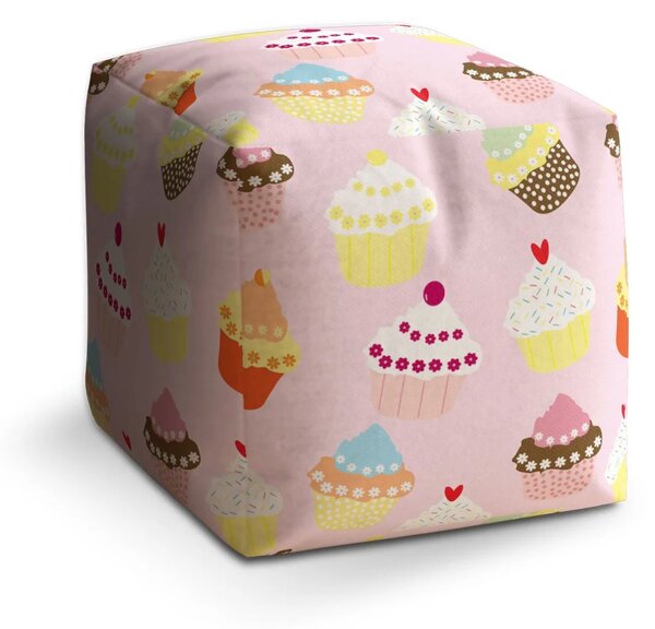 Sablio Taburet Cube Muffiny - 40x40x40 cm