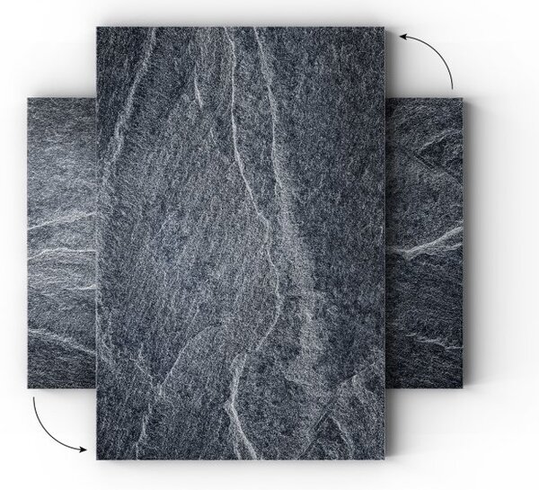 ALLboards METAL MB64_00099 Magnetická kovová tabule tmavý kámen 60x40 cm