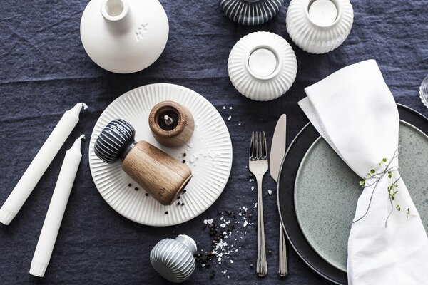 Kähler Design Dřevěný mlýnek Hammershøi Anthracite - M KD138