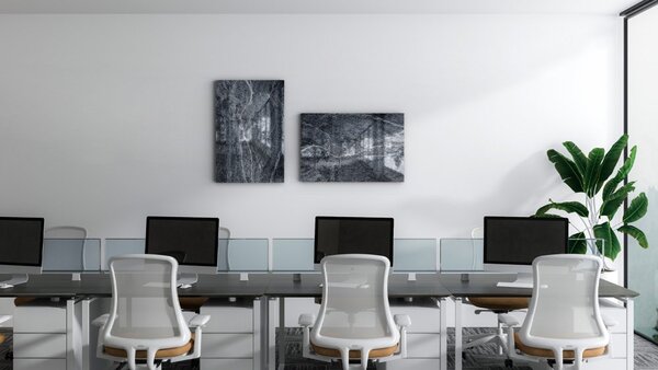 ALLboards METAL MB64_00099 Magnetická kovová tabule tmavý kámen 60x40 cm