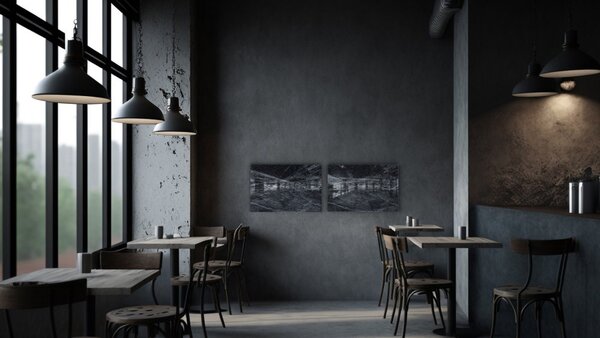 ALLboards METAL MB64_00099 Magnetická kovová tabule tmavý kámen 60x40 cm