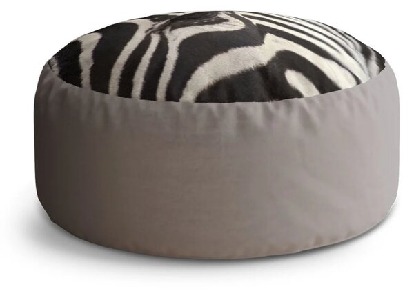 Sablio Taburet Circle Detail zebra: 38x48 cm