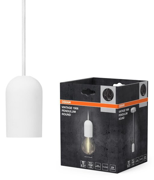 Bílé stropní svítidlo E27 max 15 W PENDULUM ROUND OSRAM