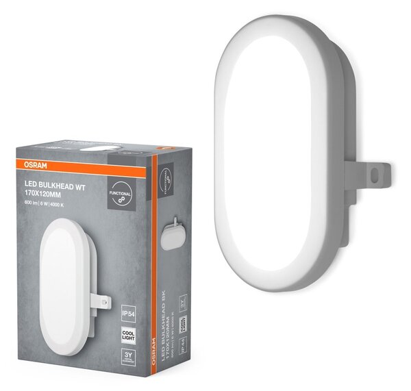 Funkční venkovní LED svítidlo BULKHEAD 6W IP54, bílé OSRAM