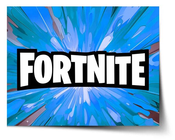 Sablio Plakát FORTNITE modrá - 60x40 cm