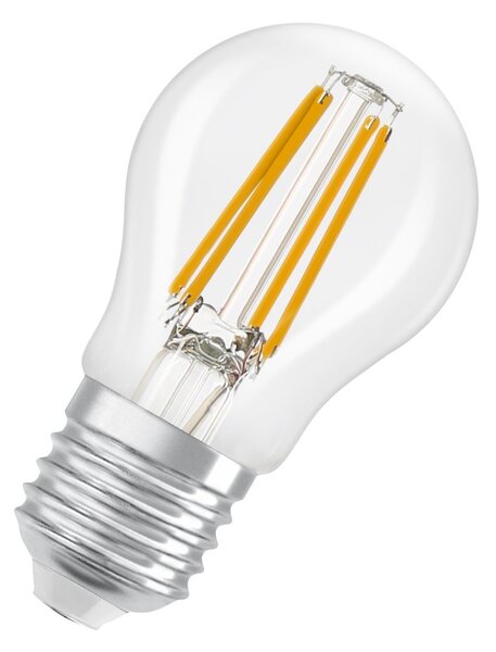 Mini LED stmívatelná žárovka E27 4,8 W CLASSIC P, teplá bílá OSRAM
