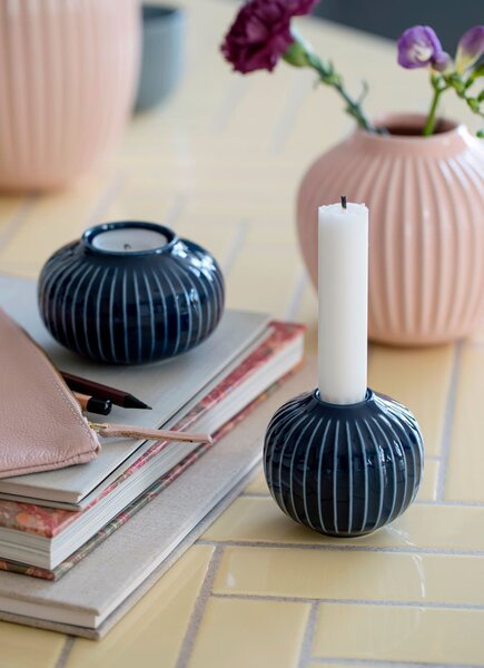 Kähler Design Svícen Hammershøi Indigo - 6,5 cm KD167