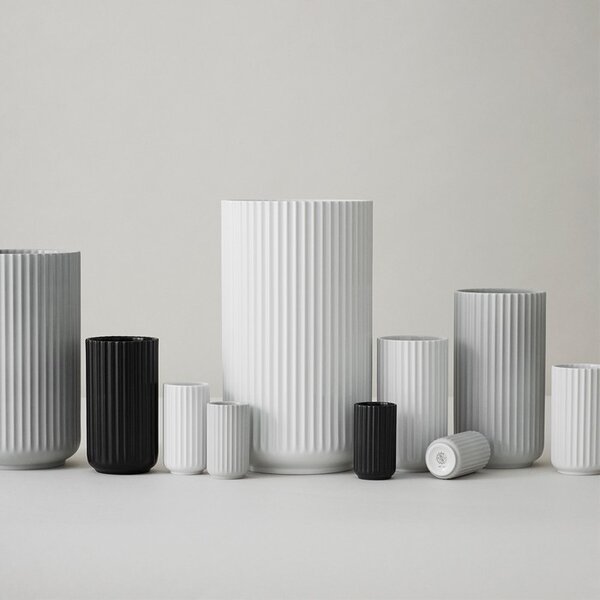 Lyngby Porcelæn Váza Lyngby Light Grey Matt - 20 cm LP107