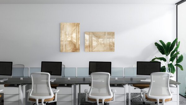 ALLboards METAL MB64_00105 Magnetická kovová tabule masivní dřevo 60x40 cm
