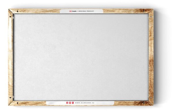 ALLboards METAL MB64_00105 Magnetická kovová tabule masivní dřevo 60x40 cm